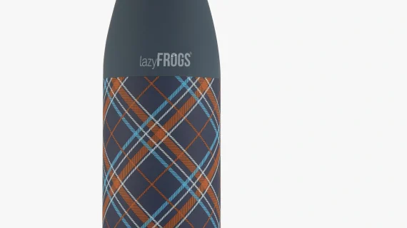 Blue Matt Printed Cola Bottle