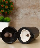 Vacuum Insulated Black Travel Mug