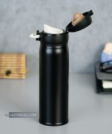 Personalized Black Handy Flask Bottle