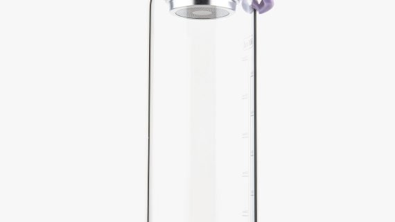 HydraLife | Borosilicate Glass with Hydration Goal Indicator | 700 ML with Steel Filter